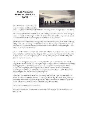 A preview of a PDF biography for Whitmarsh, Alan Walter